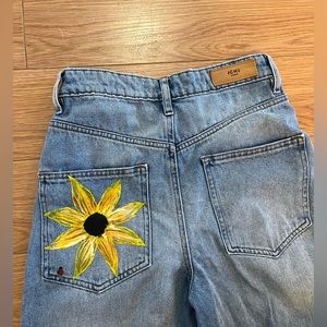 Ichi Jeans with custom hand painted design